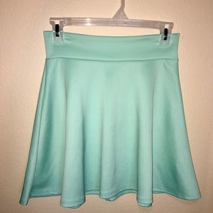 👗 Mint Green Skater Skirt - Flowy
